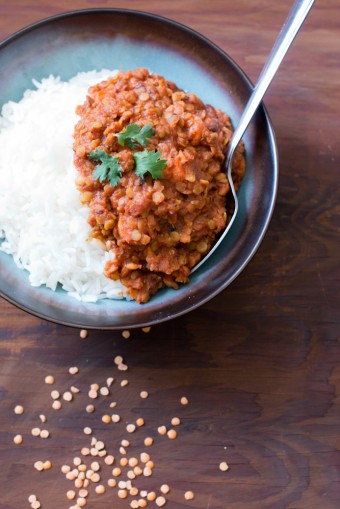 red lentil and tomato curry