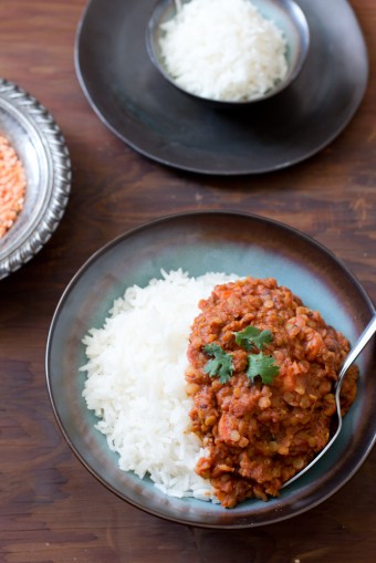 red lentil and tomato curry