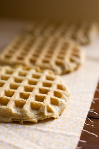 savory hummus waffles