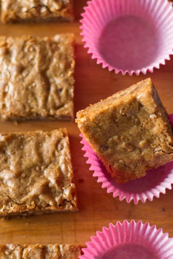 toffee pecan blondies