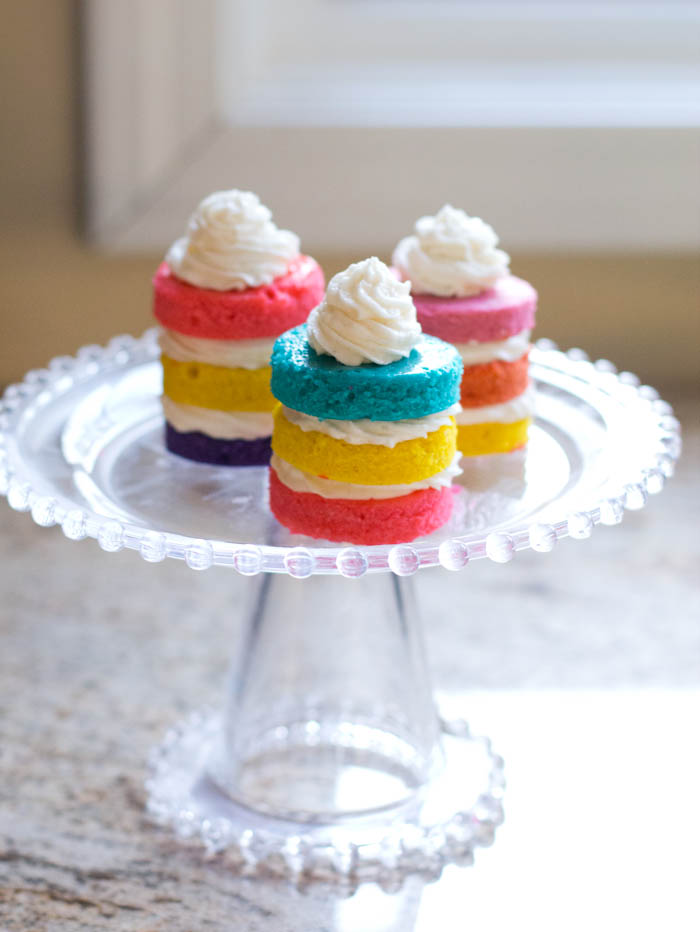 three layer cupacakes