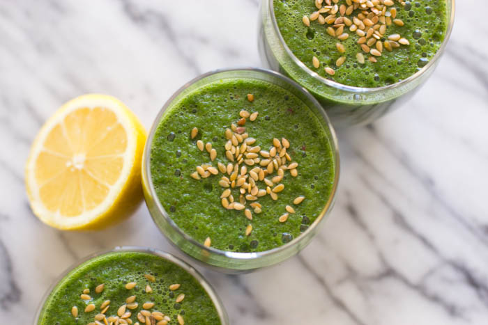 glowing green smoothie