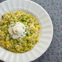 white beans and leeks