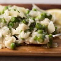 green pea and asparagus risotto