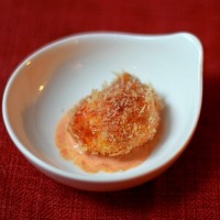 sous vide fried egg yolk