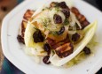 endive pear halloumi salad