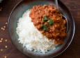 spicy red lentil and tomato curry