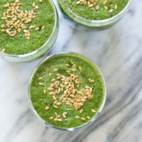 glowing green smoothie